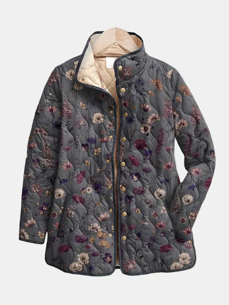 Honor | Vintage Floral Print Quilted Jacket