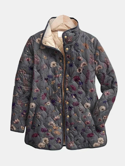 Honor | Vintage Floral Print Quilted Jacket