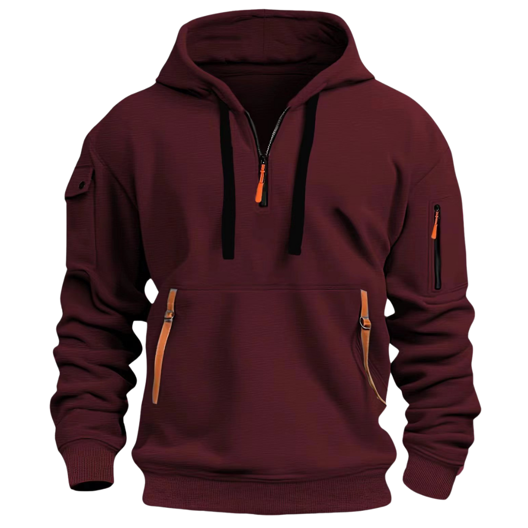 Dominic | Zip-Up Hooded Jacket with Secure Pockets