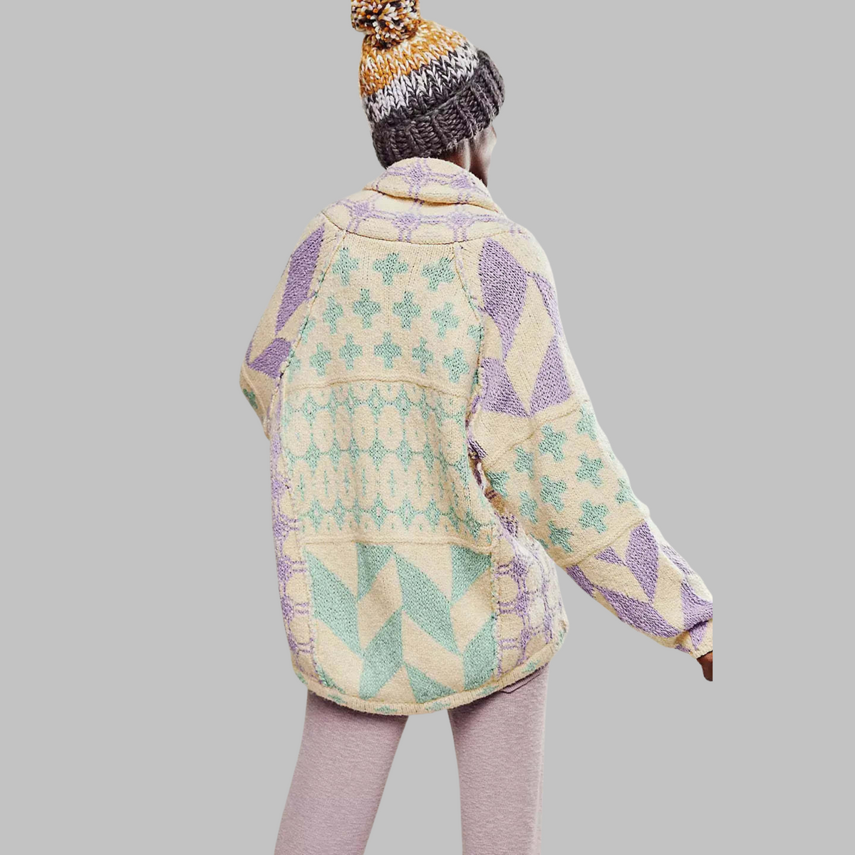 Evangelia | Button-Down Oversized Fit Elegant Cardigan
