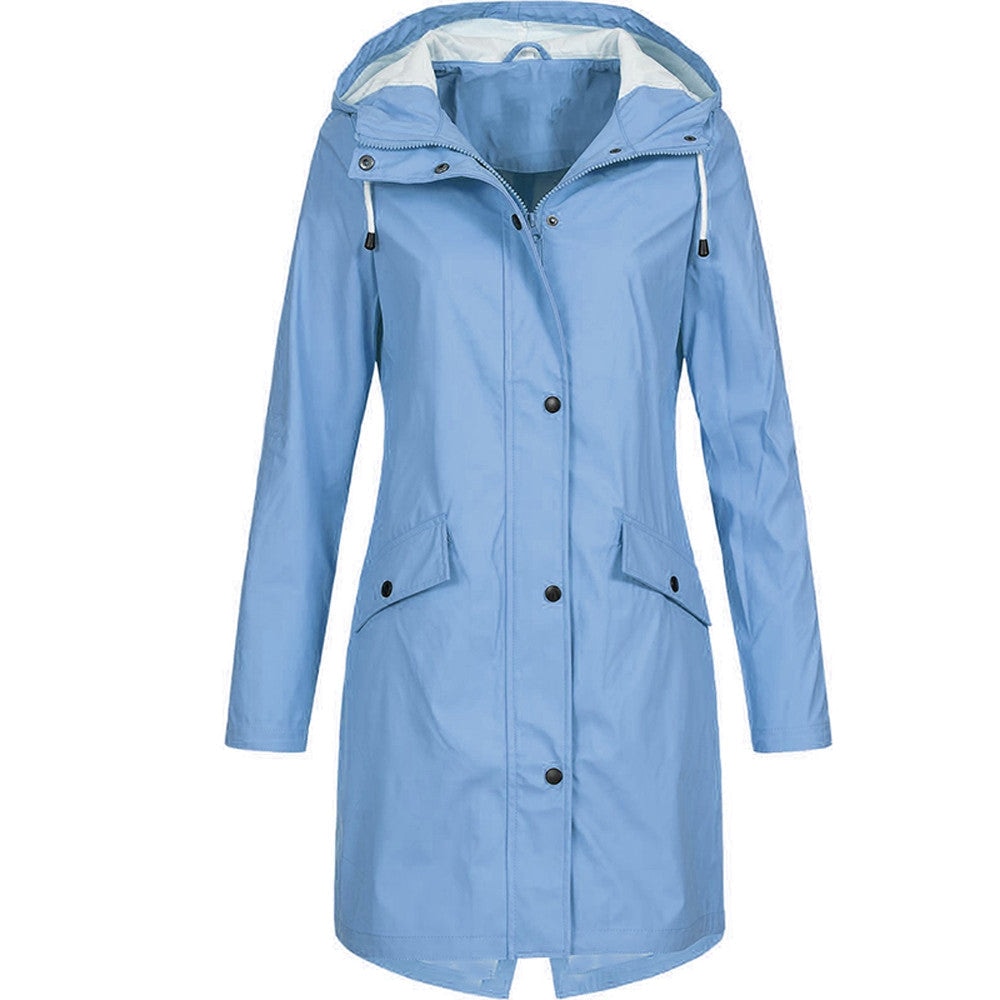 Juniper | Waterproof Hooded Longline Rain Jacket