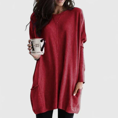 Kelly | Tunic Knit Pocket Detail Jumper