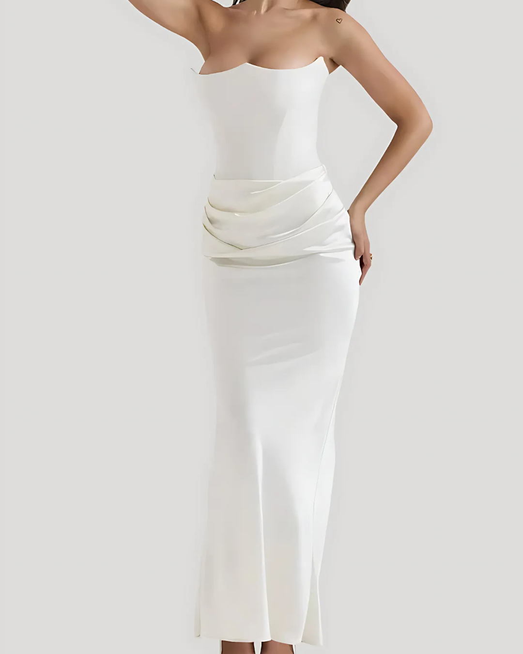 Tallulah | Women's Draped Maxi Wedding Guest Dress