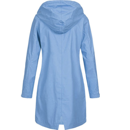 Juniper | Waterproof Hooded Longline Rain Jacket