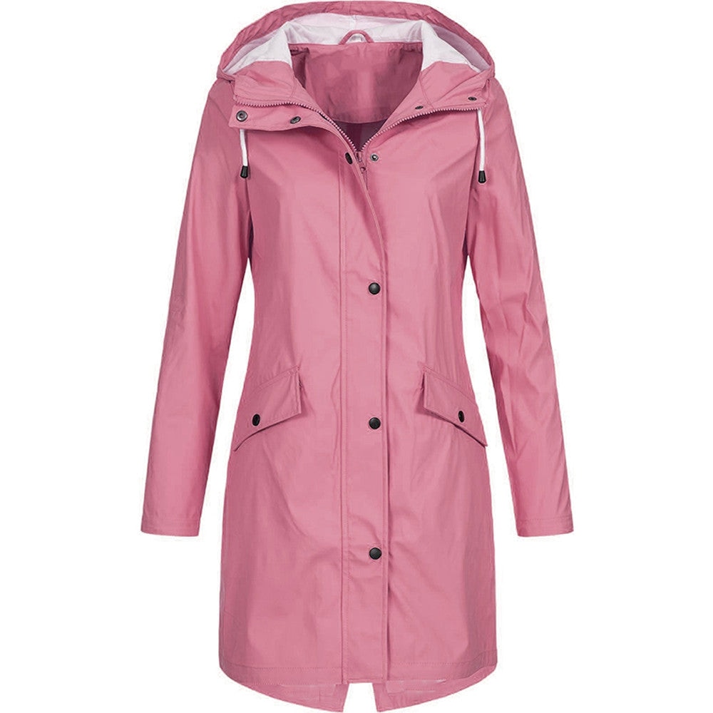 Juniper | Waterproof Hooded Longline Rain Jacket