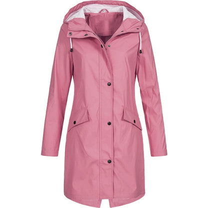 Juniper | Waterproof Hooded Longline Rain Jacket
