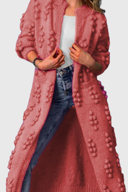 Anzherrah | Pocketed Casual Fit Winter Cardigan