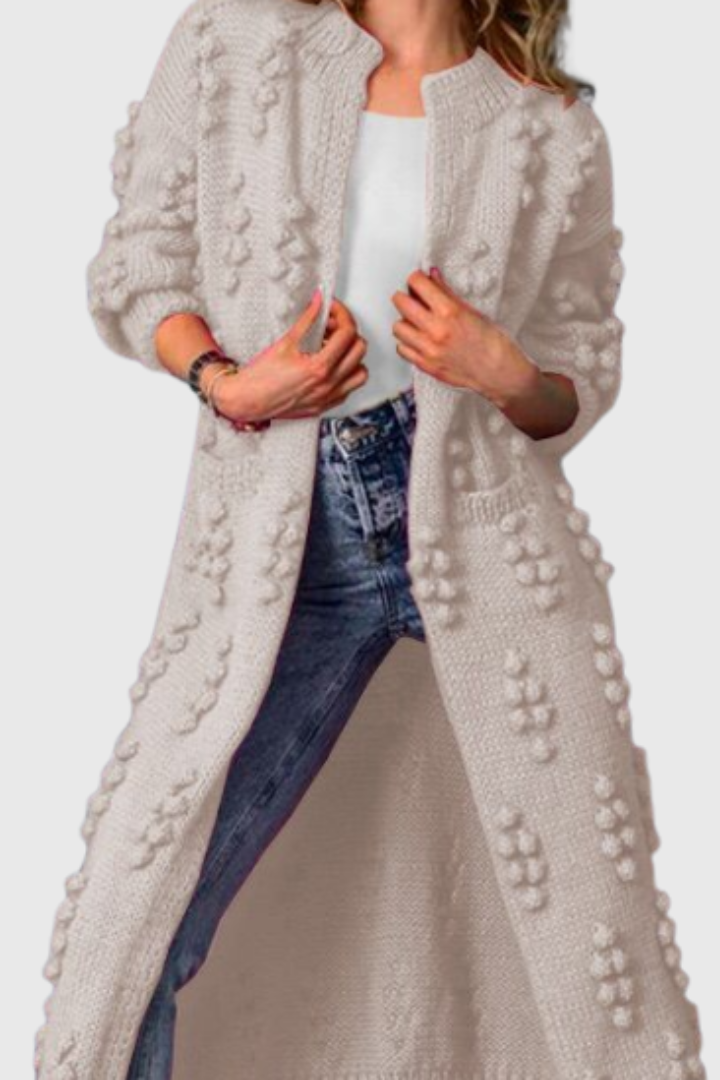 Anzherrah | Pocketed Casual Fit Winter Cardigan