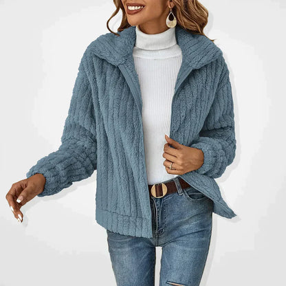 Meli | Cosy Sherpa Fleece Zip Up Winter Jacket