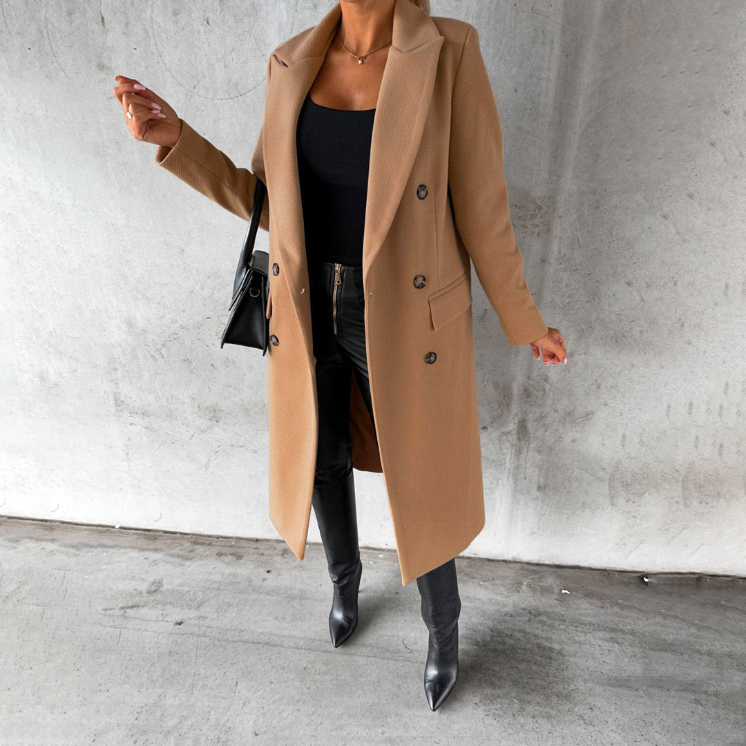 Margaux | Double-Breasted Longline Winter Coat