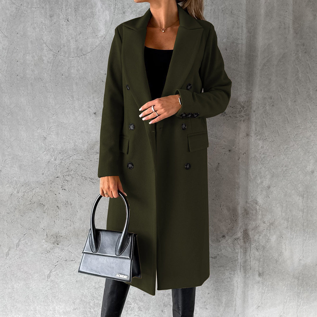 Margaux | Double-Breasted Longline Winter Coat