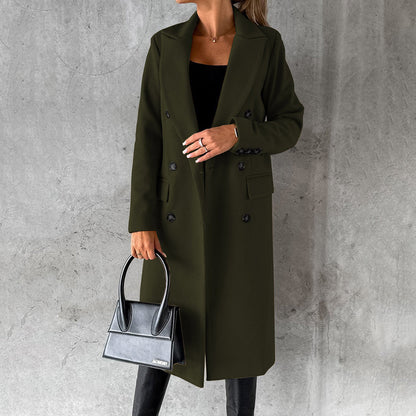 Margaux | Double-Breasted Longline Winter Coat