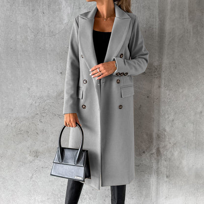 Margaux | Double-Breasted Longline Winter Coat