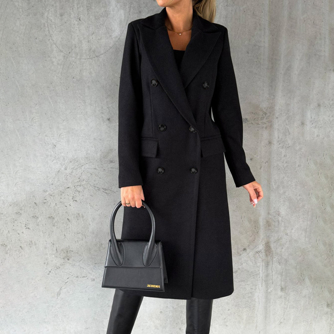 Margaux | Double-Breasted Longline Winter Coat