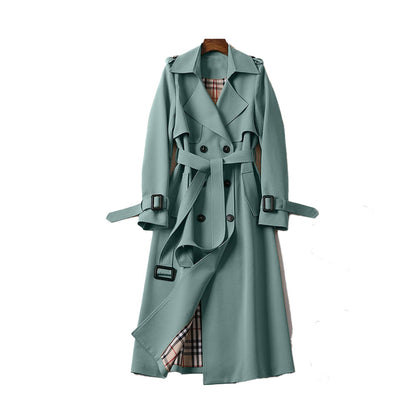 Marisol | Classic Double-Breasted Belted Long Trench Coat