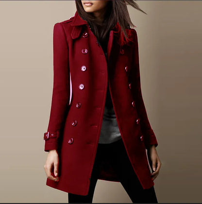 Cosima | Tailored Double-Breasted Military Trench Coat