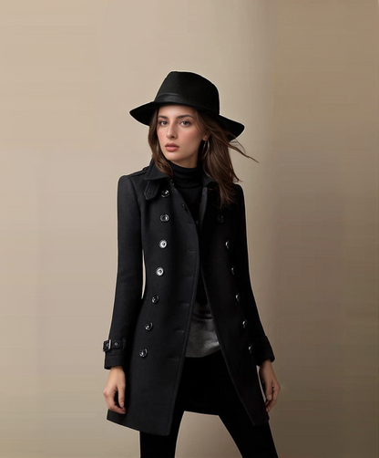 Cosima | Tailored Double-Breasted Military Trench Coat