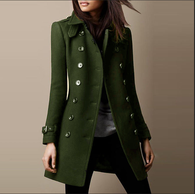 Cosima | Tailored Double-Breasted Military Trench Coat