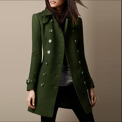 Cosima | Tailored Double-Breasted Military Trench Coat