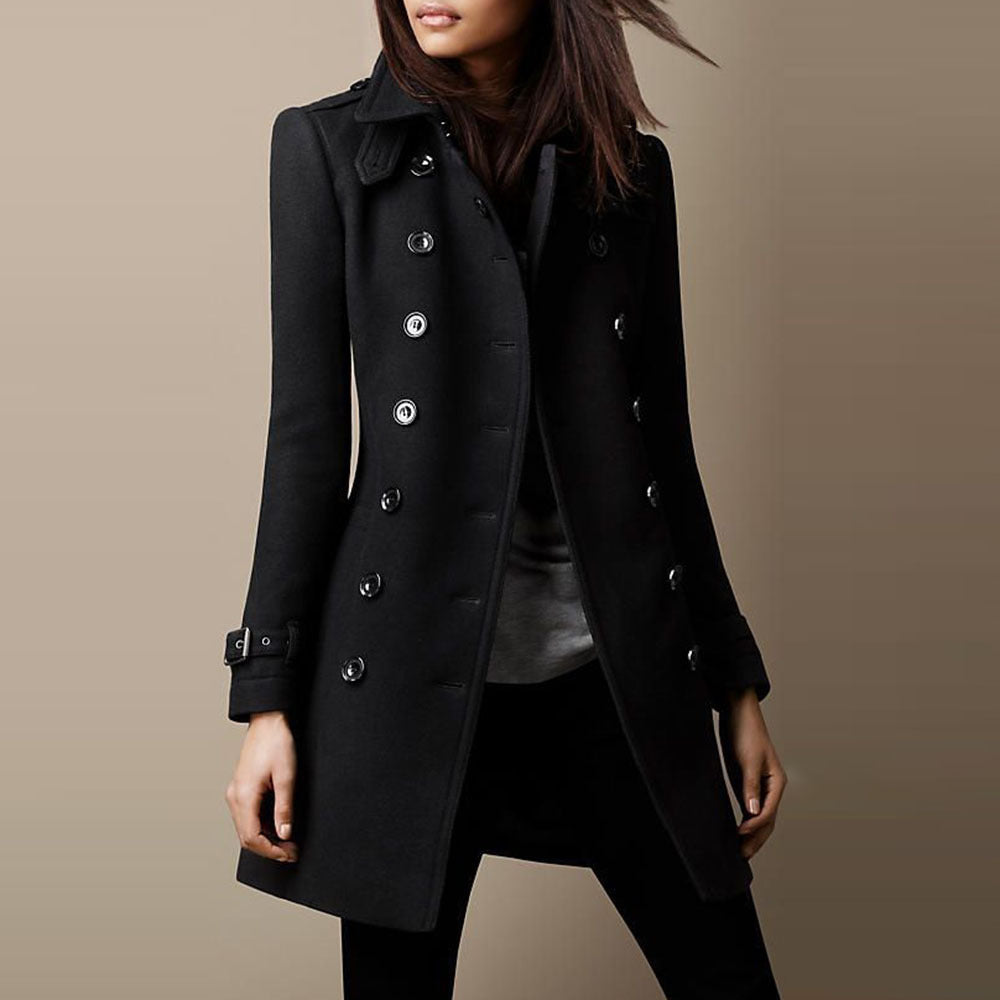 Cosima | Tailored Double-Breasted Military Trench Coat