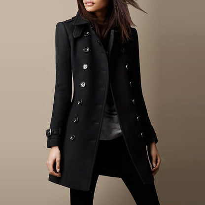 Cosima | Tailored Double-Breasted Military Trench Coat