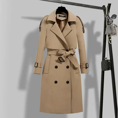 Annabel | Double-Breasted Belted Trench Coat