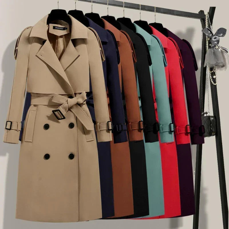 Annabel | Double-Breasted Belted Trench Coat