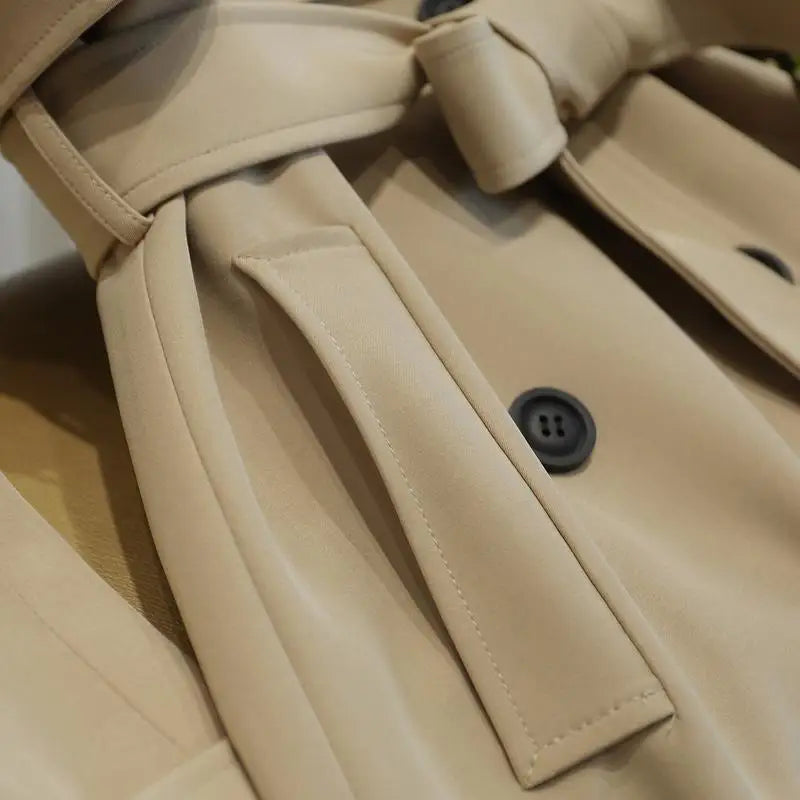Annabel | Double-Breasted Belted Trench Coat