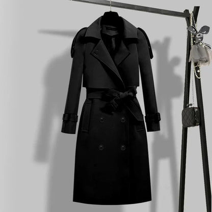 Annabel | Double-Breasted Belted Trench Coat