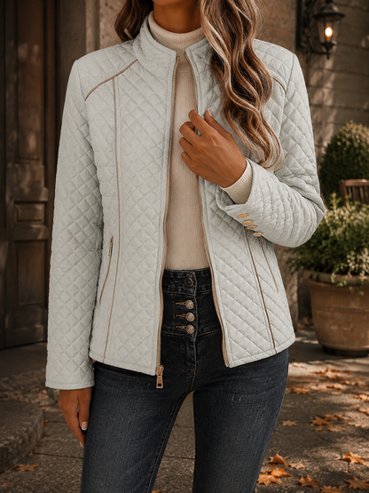 Millie | Warm Waterproof Fitted Quilted Puffer Jacket