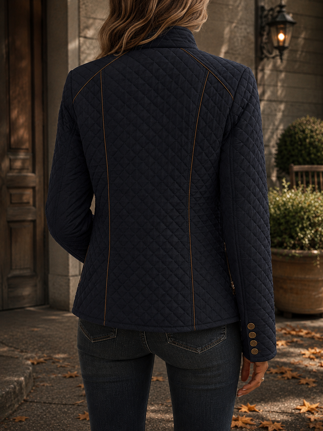 Millie | Warm Waterproof Fitted Quilted Puffer Jacket