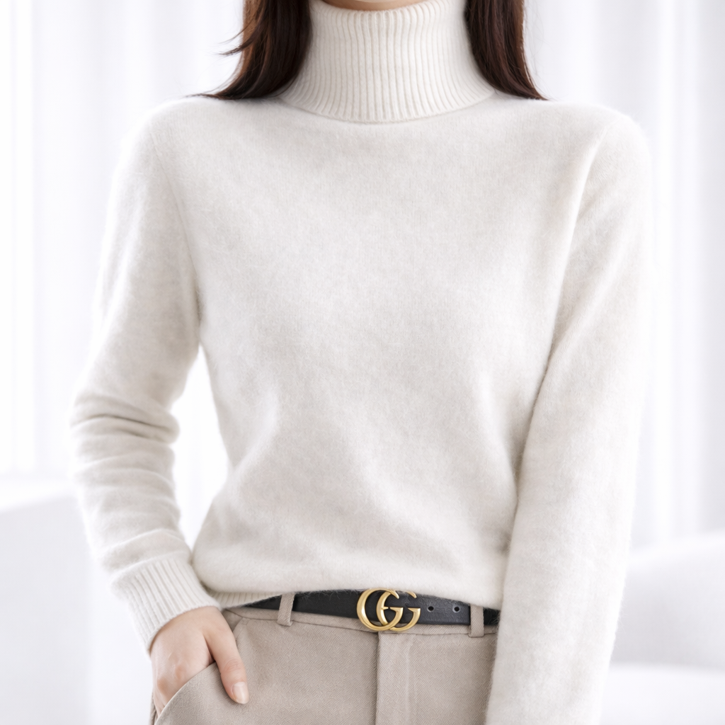 Linda | Turtleneck Ribbed Winter Jumper