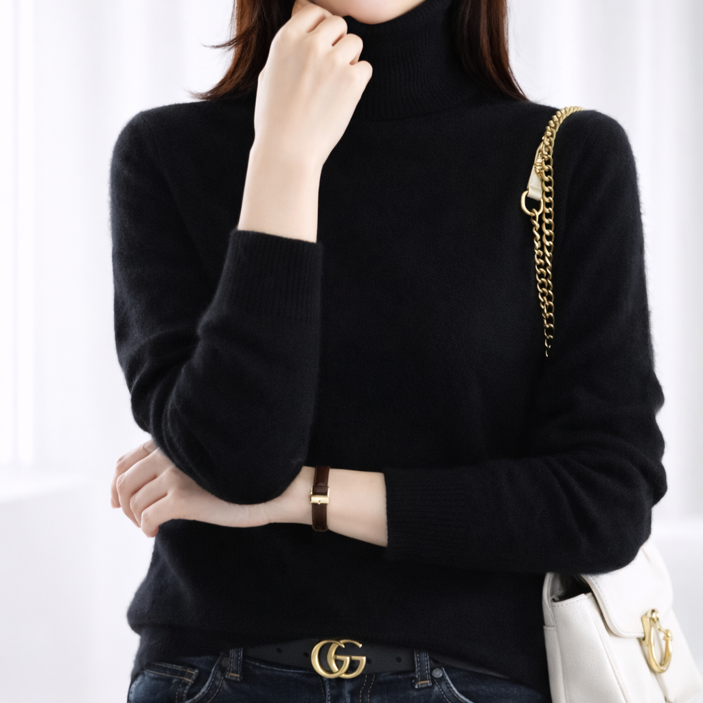 Linda | Turtleneck Ribbed Winter Jumper