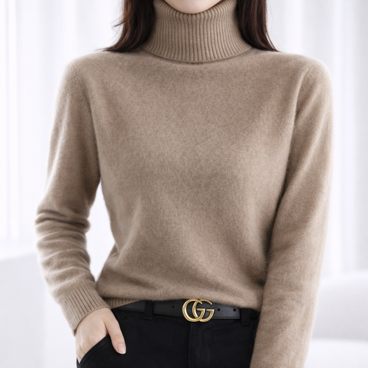 Linda | Turtleneck Ribbed Winter Jumper