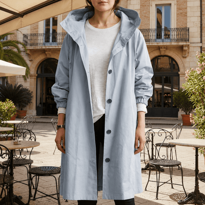 Somerton | Hooded Waterproof Trench Rain Coat