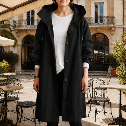Somerton | Hooded Waterproof Trench Rain Coat