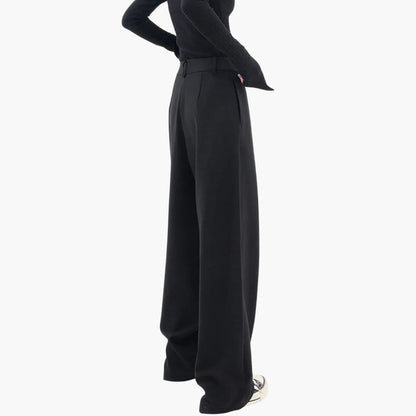 Eleanor | Chic Wide Leg Wrap Waist Trousers