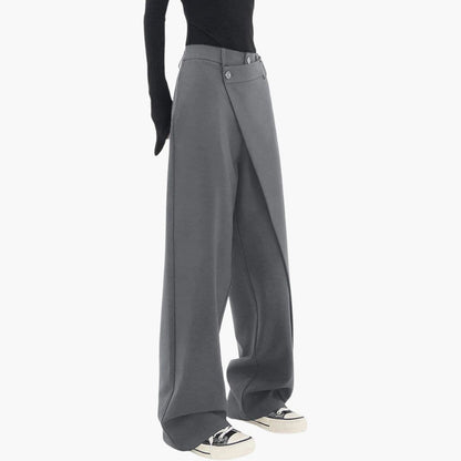 Eleanor | Chic Wide Leg Wrap Waist Trousers