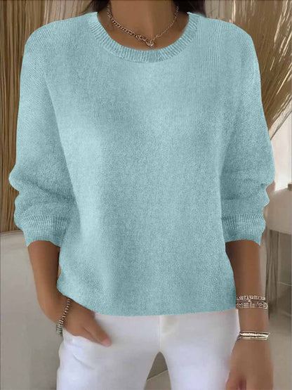 Jennifer | Cosy Crew Neck Knitted Long Sleeve Jumper