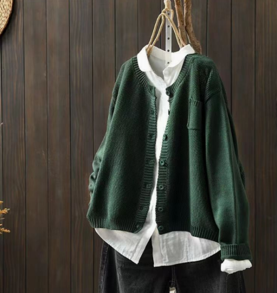 Margot | V-Neck Chunky Knit Cardigan