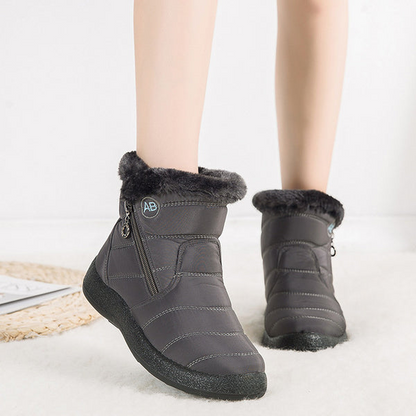Ruby | Waterproof Faux Fur Quilted Winter Snow Boots