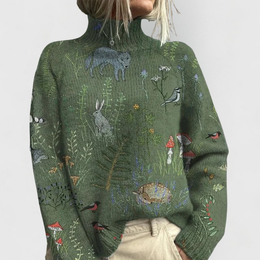 Linda | Cosy Knitted Turtleneck Roll Neck Winter Jumper