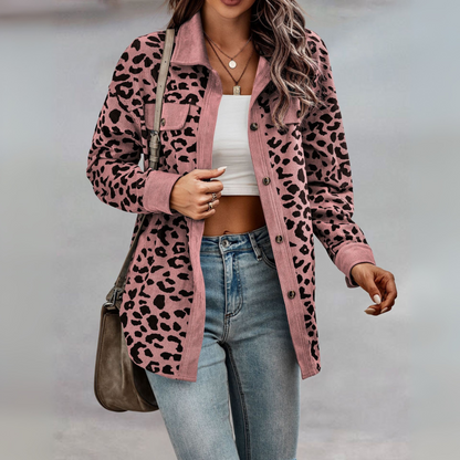 Georgia | Elegant Leopard Print Jacket