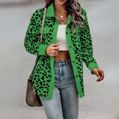Georgia | Elegant Leopard Print Jacket