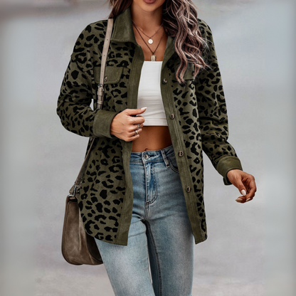 Georgia | Elegant Leopard Print Jacket