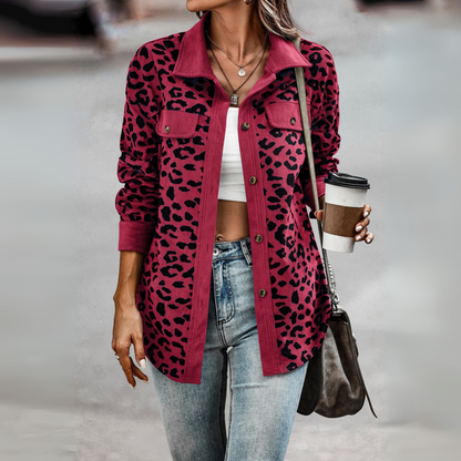 Georgia | Elegant Leopard Print Jacket