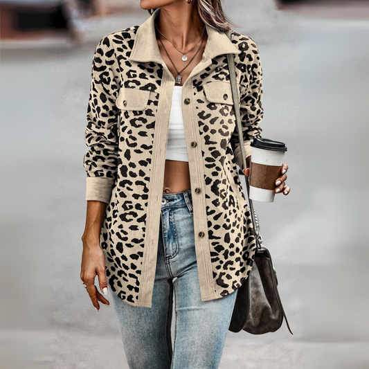 Georgia | Elegant Leopard Print Jacket
