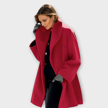 Siena | Oversized Wrap Coat with Wide Shawl Collar