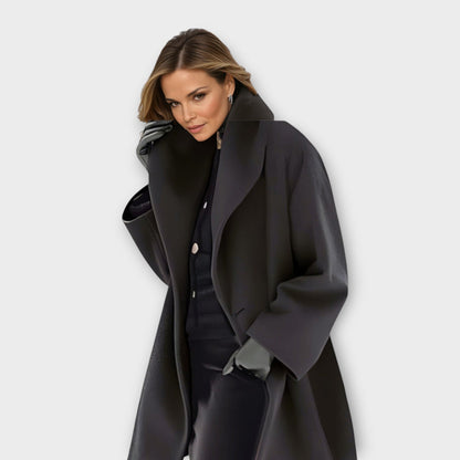 Siena | Oversized Wrap Coat with Wide Shawl Collar