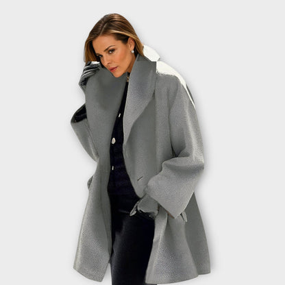 Siena | Oversized Wrap Coat with Wide Shawl Collar